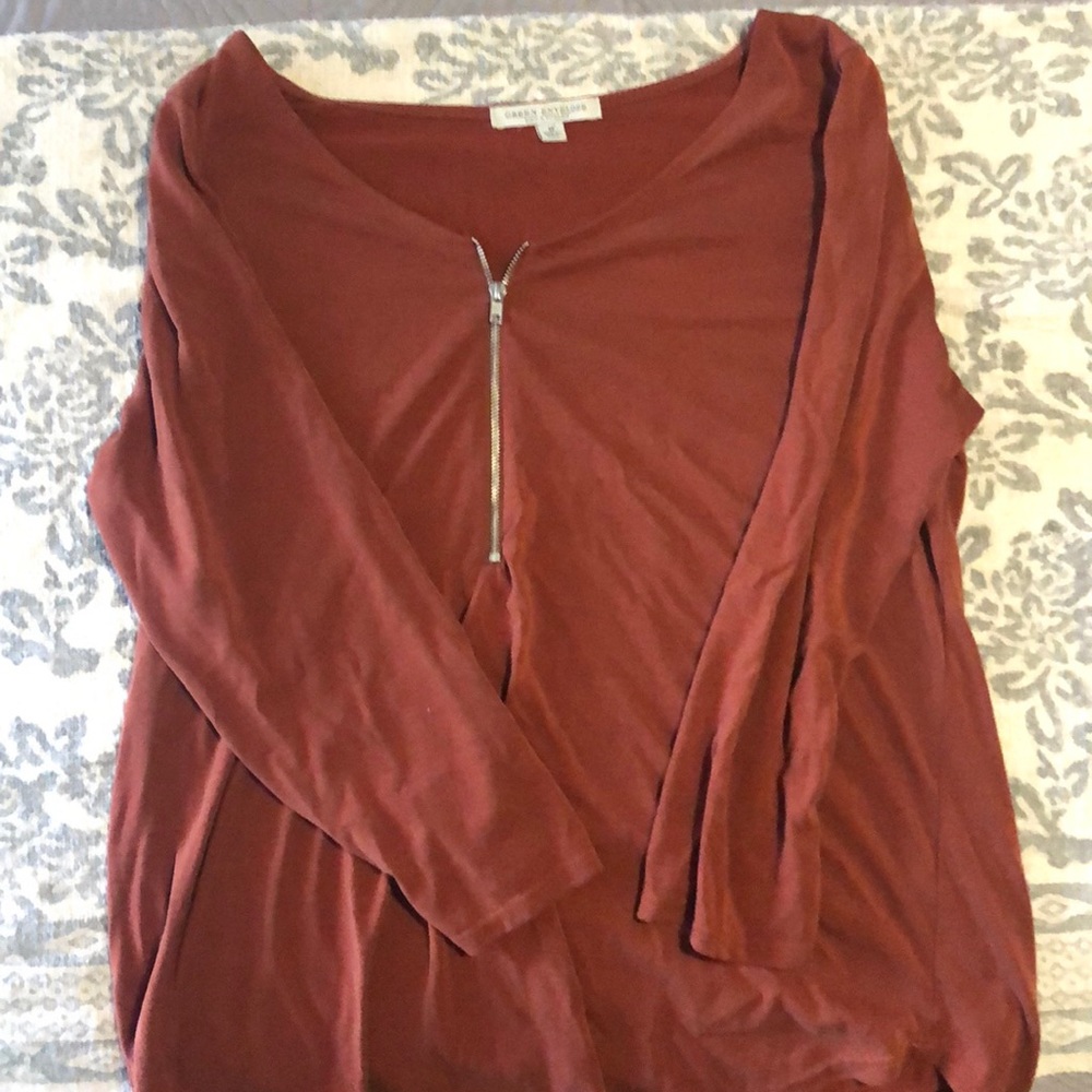3/4 zip